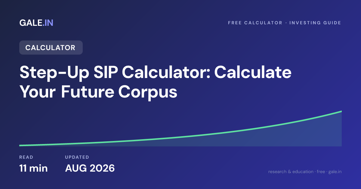Step-Up SIP Calculator: Calculate Your Future Corpus