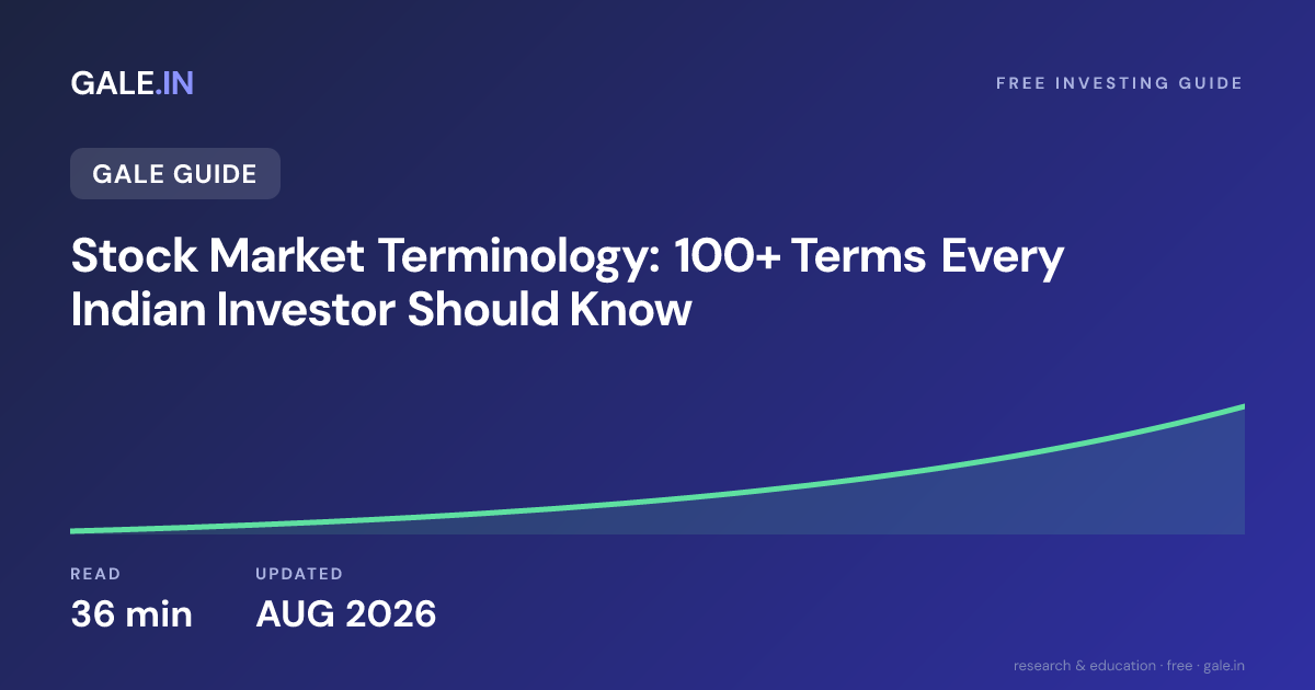 Stock Market Terminology: 100+ Terms Every Indian Investor Should Know